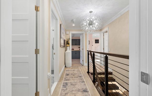 Chandelier, Interior, Recessed Lighting, Wood Texture Flooring