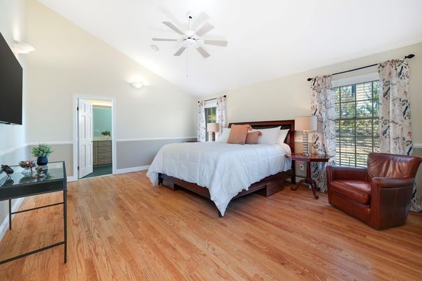 Bedroom, Interior, Wood Texture Flooring