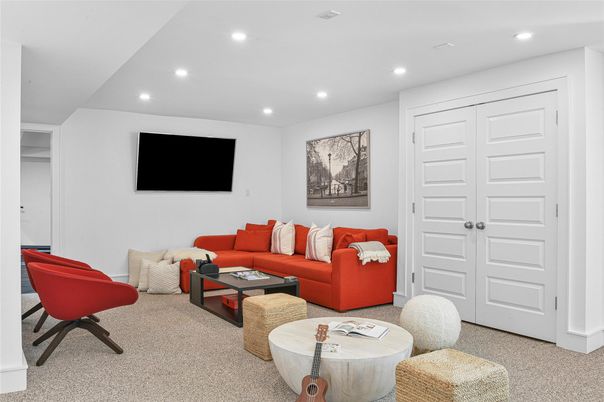Interior, Living room, Recessed Lighting