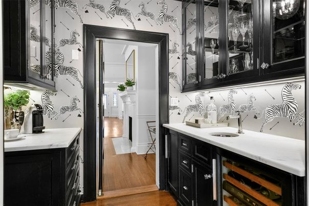 Interior, Kitchen, Wood Texture Flooring