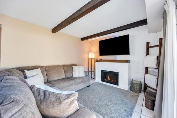 Fireplace, Interior, Living room, Wooden Beams