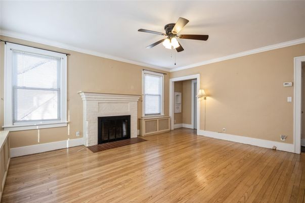 Empty room, Fireplace, Interior, Wood Texture Flooring