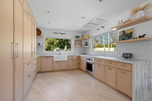 Interior, Kitchen, Wood Texture Flooring