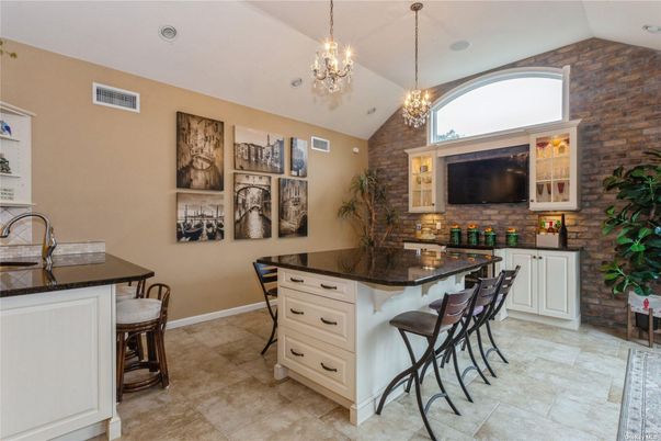 Chandelier, Interior, Pendant Lights, Stone Walls