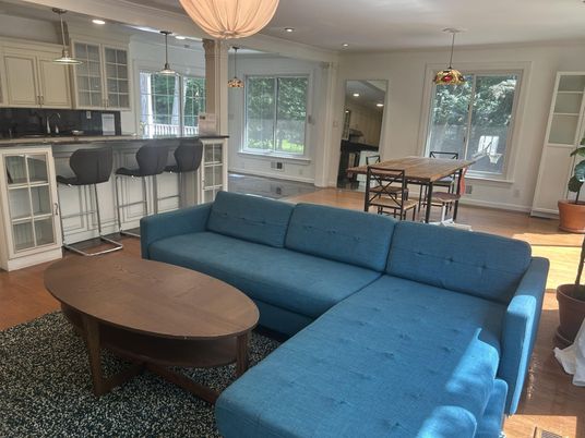 Dining room, Interior, Kitchen, Living room, Pendant Lights, Recessed Lighting, Wood Texture Flooring