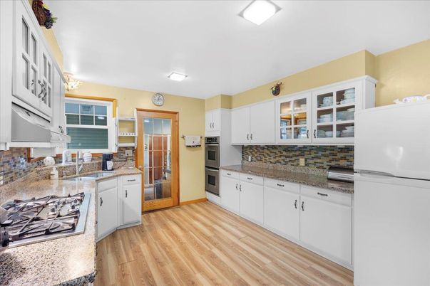 Interior, Kitchen, Wood Texture Flooring
