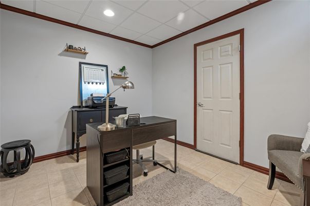 Home Office, Interior, Recessed Lighting
