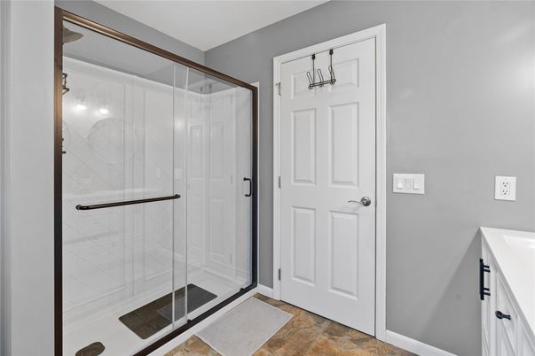 Bathroom, Glass Shower, Interior