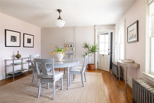 Dining room, Interior, Wood Texture Flooring