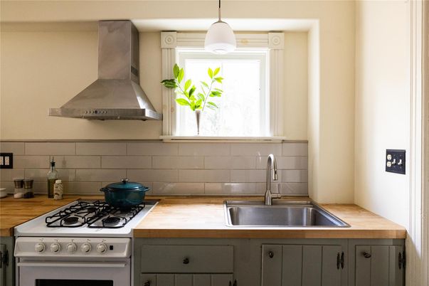 Interior, Kitchen, Pendant Lights, Stainless Steel Appliances