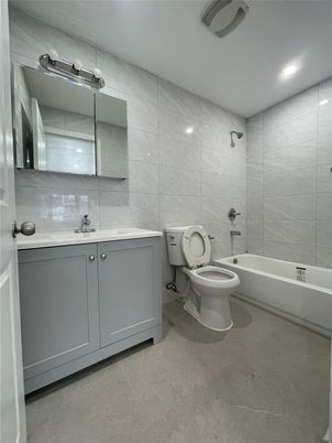 Bathroom, Interior, Marble Walls, Recessed Lighting