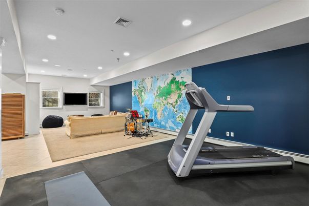 Fitness Equipment, Interior, Recessed Lighting