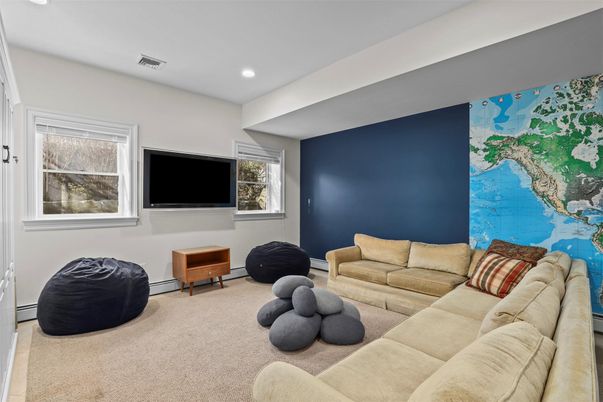 Interior, Living room, Recessed Lighting