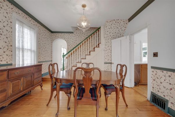 Dining room, Interior, Wood Texture Flooring