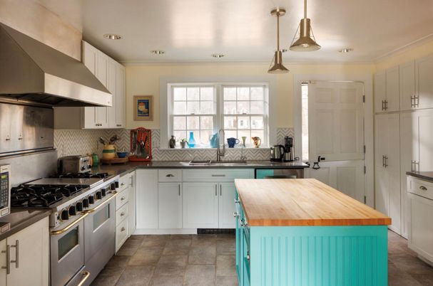 Interior, Kitchen, Pendant Lights, Recessed Lighting, Stainless Steel Appliances