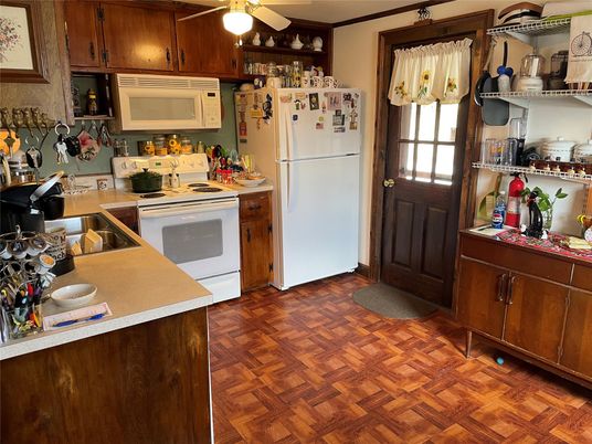 Interior, Kitchen, Wood Texture Flooring