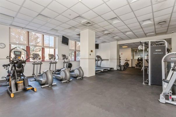 Fitness Equipment, Gym, Interior, Recessed Lighting