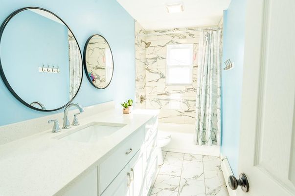 Bathroom, Interior, Marble, Marble Walls