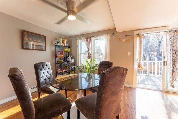 Dining room, Interior, Wood Texture Flooring