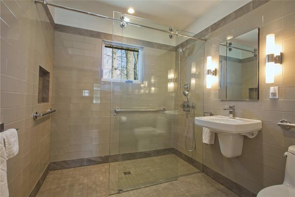 Bathroom, Glass Shower, Interior