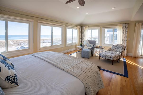 Bedroom, Interior, Recessed Lighting, Water, Wood Texture Flooring