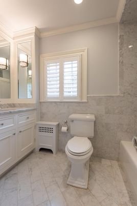 Bathroom, Interior, Marble, Marble Walls, Recessed Lighting