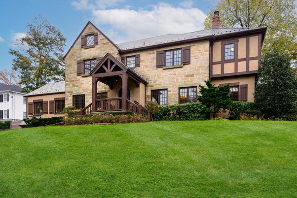 Backyard, Exterior, Facade, Tudor Revival