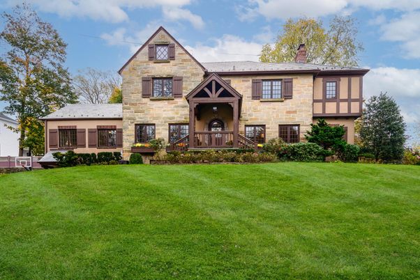 Backyard, Exterior, Facade, Tudor Revival