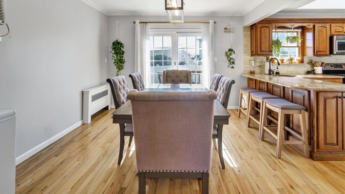 Dining room, Interior, Kitchen, Wood Texture Flooring