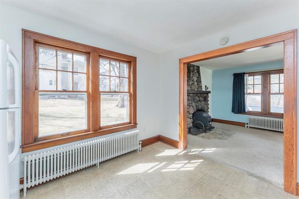 Empty room, Fireplace, Interior