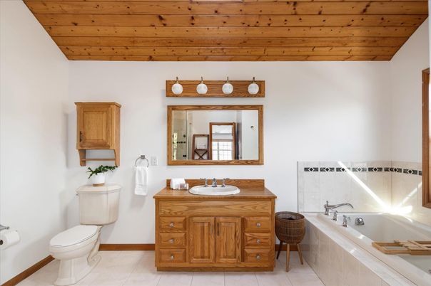 Bathroom, Interior, Wooden Ceilings