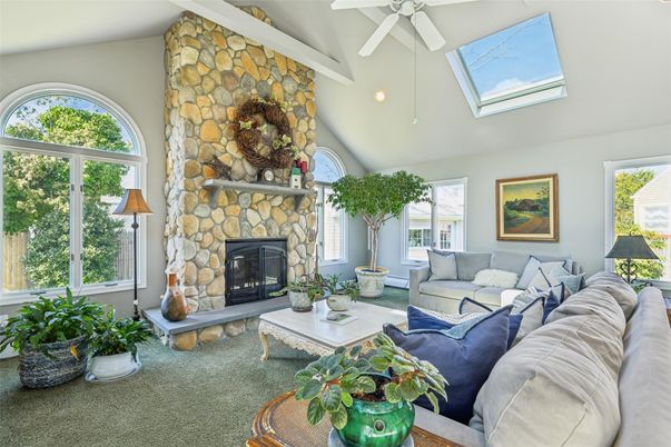 Fireplace, Interior, Living room, Stone Walls