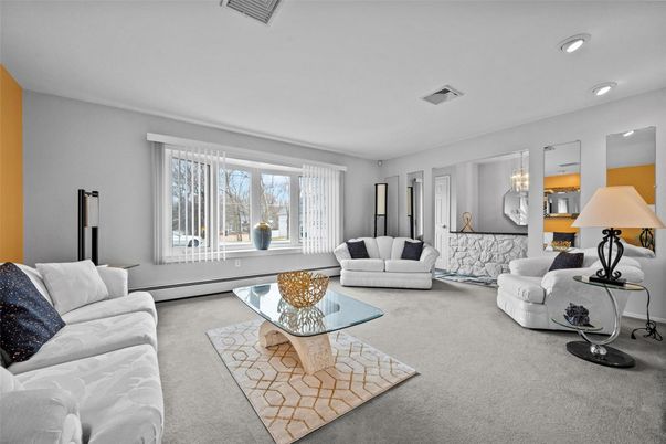Interior, Living room, Recessed Lighting