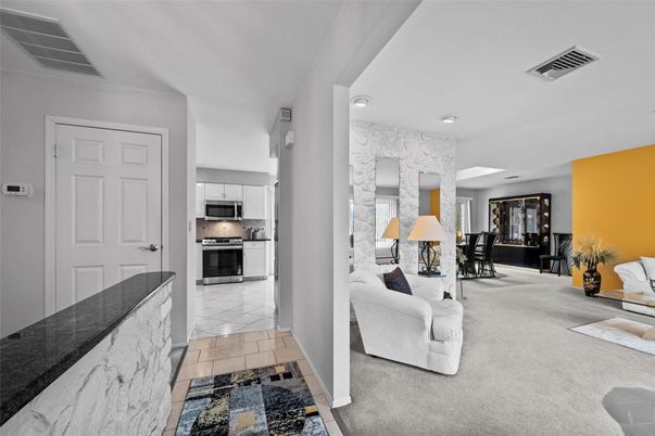 Interior, Kitchen, Living room, Recessed Lighting, Stainless Steel Appliances