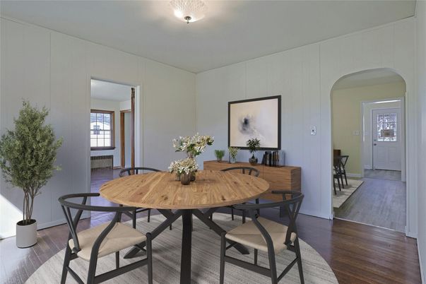 Dining room, Interior, Wood Texture Flooring