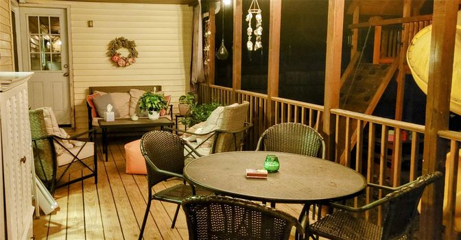 Exterior, Wood Texture Flooring