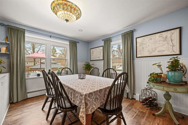 Dining room, Interior, Wood Texture Flooring