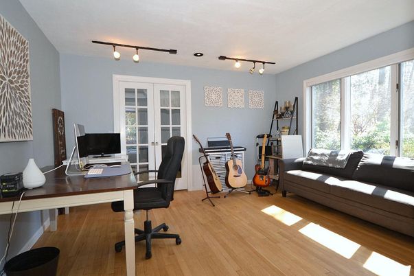 Home Office, Interior, Wood Texture Flooring