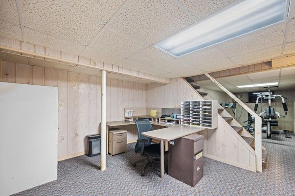 Fitness Equipment, Home Office, Interior, Wooden Walls