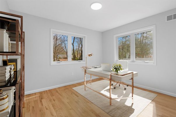 Home Office, Interior, Wood Texture Flooring