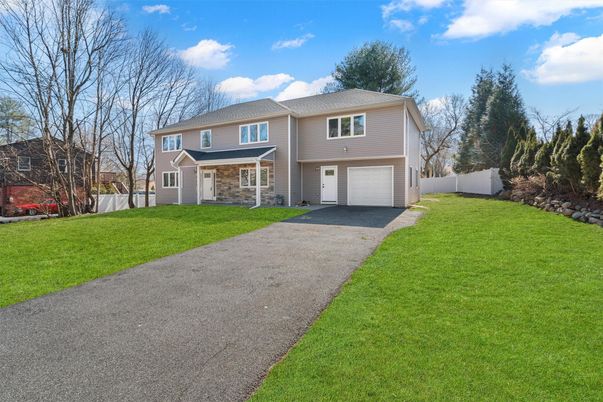 Attached, Backyard, Exterior, Facade, Raised Ranch