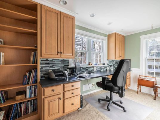 Home Office, Interior, Recessed Lighting