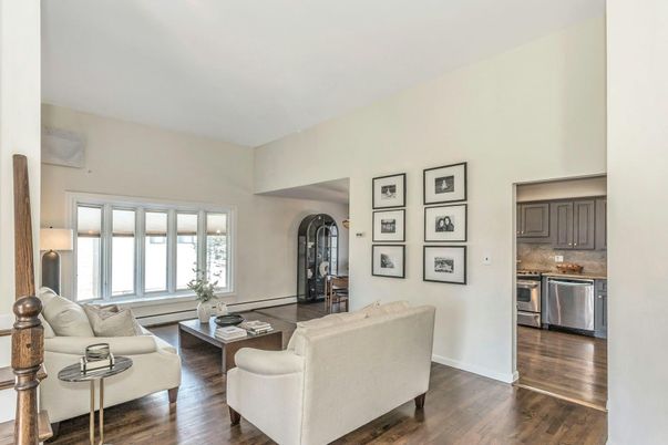 Interior, Kitchen, Living room, Wood Texture Flooring