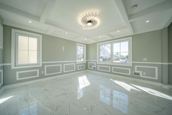 Empty room, Interior, Marble, Recessed Lighting