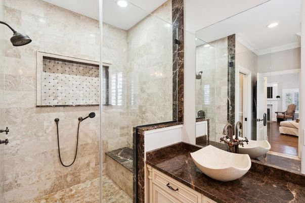 Bathroom, Bedroom, Glass Shower, Interior, Recessed Lighting