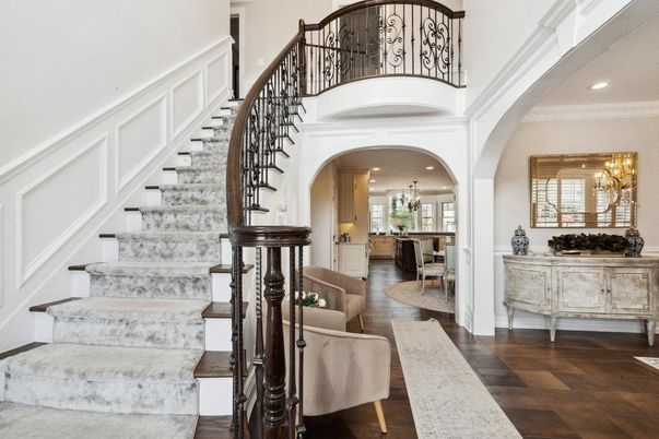 Chandelier, Interior, Recessed Lighting, Wood Texture Flooring