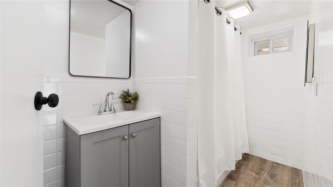 Bathroom, Interior, Wood Texture Flooring