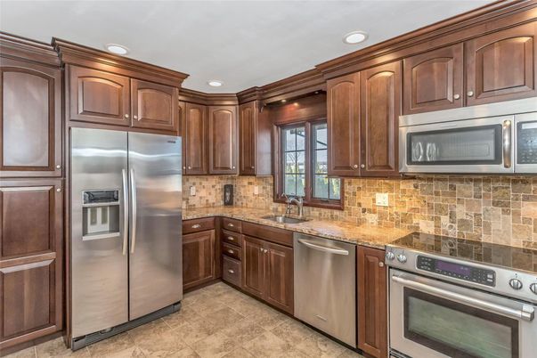 Interior, Kitchen, Recessed Lighting, Stainless Steel Appliances