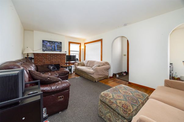 Interior, Living room, Stone Walls, Wood Texture Flooring