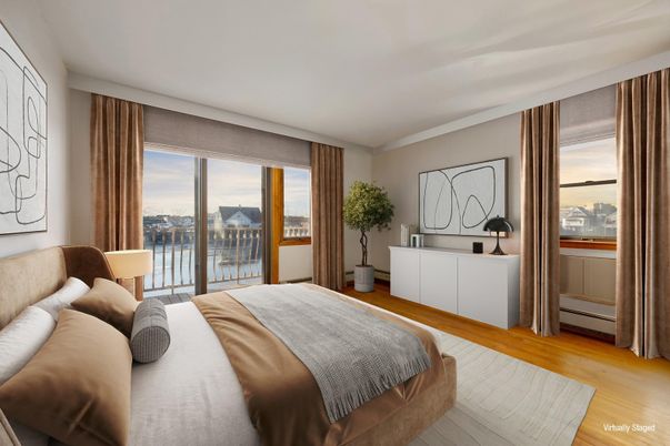 Bedroom, Interior, Water, Wood Texture Flooring